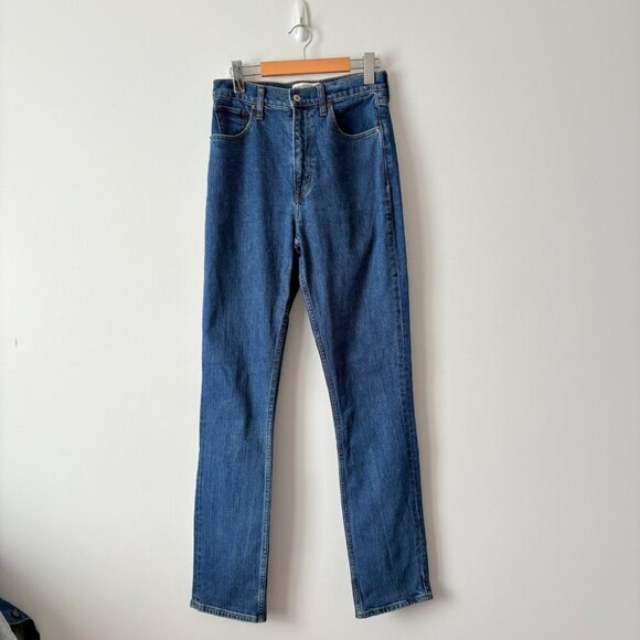 Abercrombie & Fitch Slim Straight Ultra High Rise Jean Size 27/4 - Picture 3 of 8